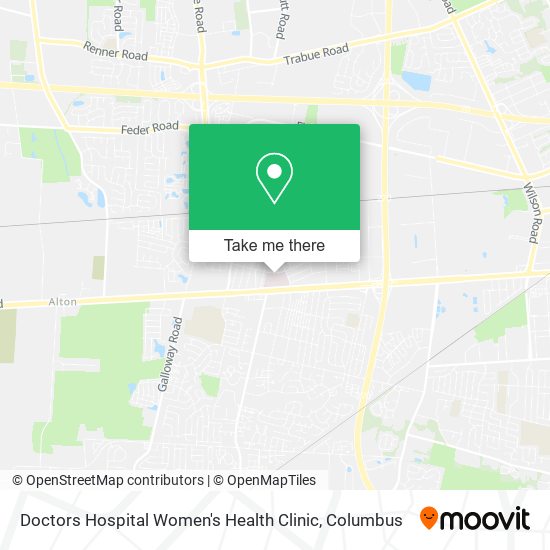 Doctors Hospital Women's Health Clinic map