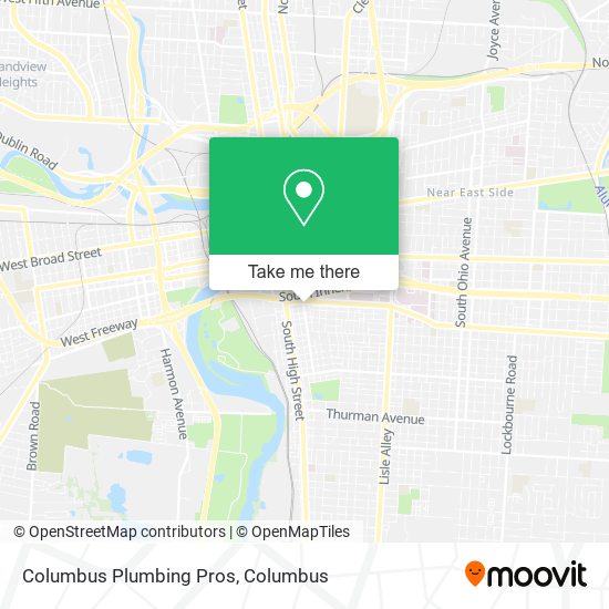 Columbus Plumbing Pros map