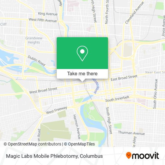 Mapa de Magic Labs Mobile Phlebotomy