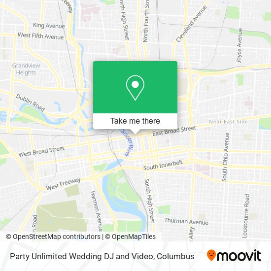 Party Unlimited Wedding DJ and Video map