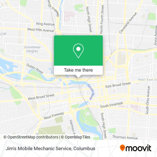 Jim's Mobile Mechanic Service map