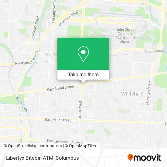 Mapa de Libertyx Bitcoin ATM