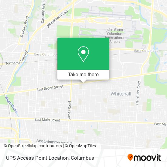 Mapa de UPS Access Point Location