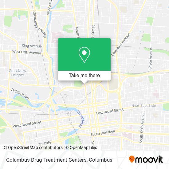 Mapa de Columbus Drug Treatment Centers