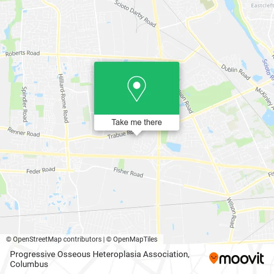 Mapa de Progressive Osseous Heteroplasia Association
