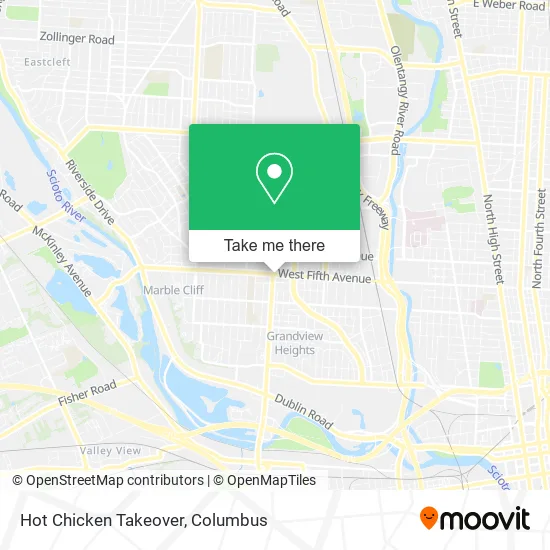Hot Chicken Takeover map