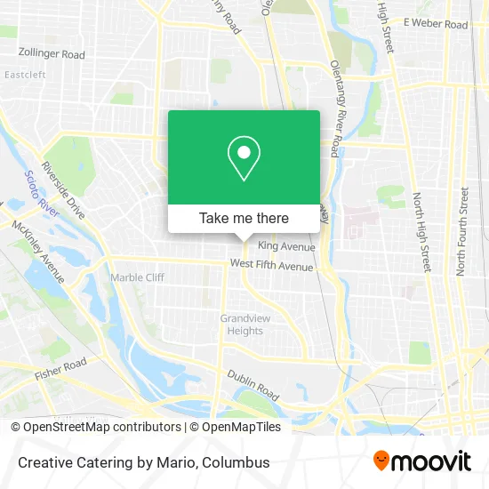 Creative Catering by Mario map