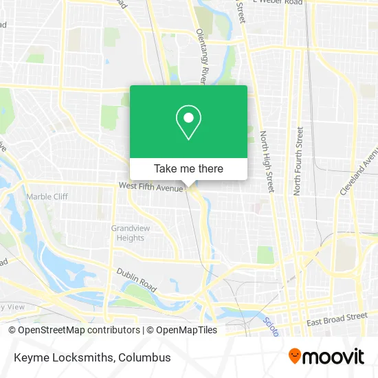 Keyme Locksmiths map