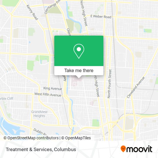 Treatment & Services map