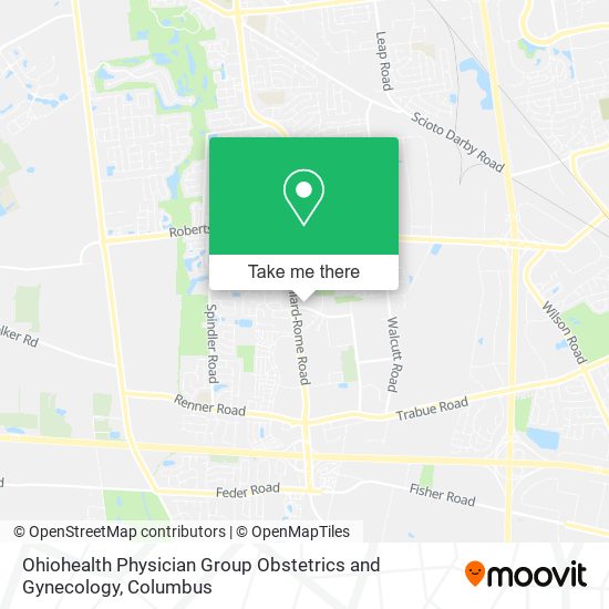 Ohiohealth Physician Group Obstetrics and Gynecology map