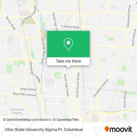 Ohio State University Sigma PI map