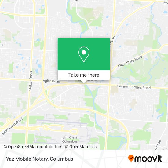 Yaz Mobile Notary map