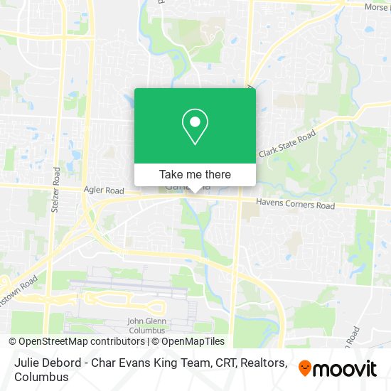 Mapa de Julie Debord - Char Evans King Team, CRT, Realtors