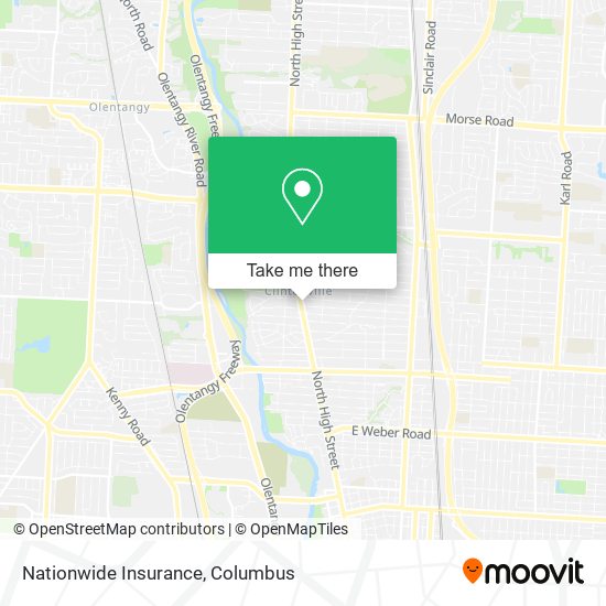 Mapa de Nationwide Insurance