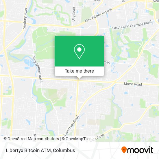 Mapa de Libertyx Bitcoin ATM