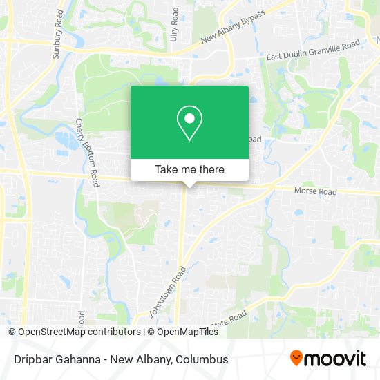 Dripbar Gahanna - New Albany map