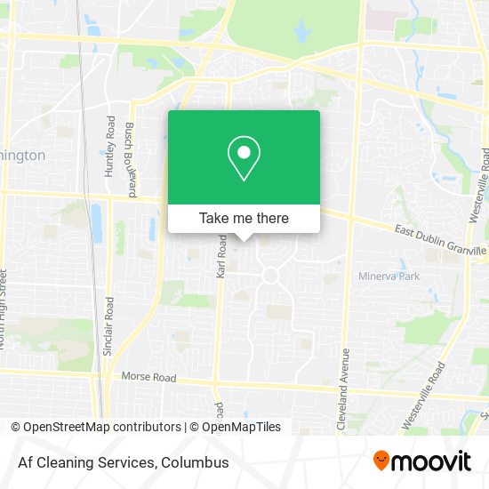 Af Cleaning Services map