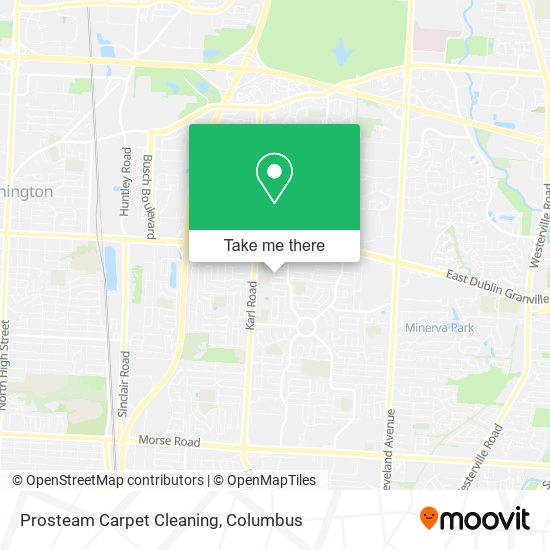 Mapa de Prosteam Carpet Cleaning