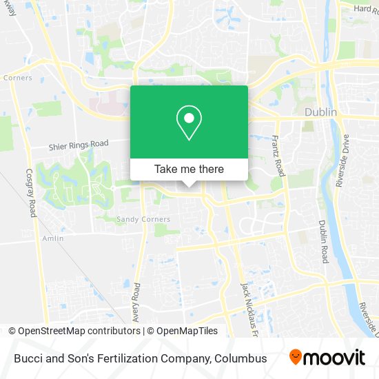 Mapa de Bucci and Son's Fertilization Company