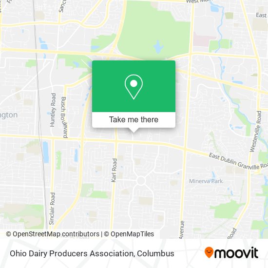 Mapa de Ohio Dairy Producers Association
