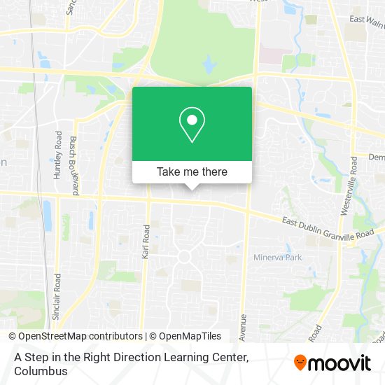 Mapa de A Step in the Right Direction Learning Center