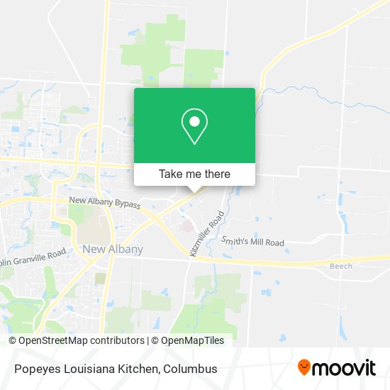 Popeyes Louisiana Kitchen map