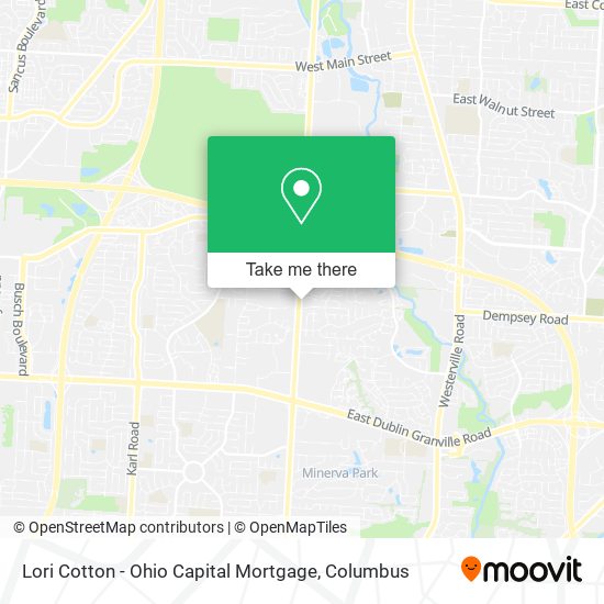 Lori Cotton - Ohio Capital Mortgage map