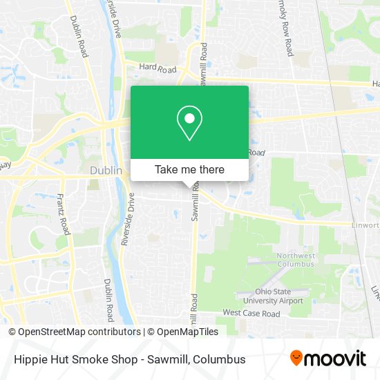 Mapa de Hippie Hut Smoke Shop - Sawmill