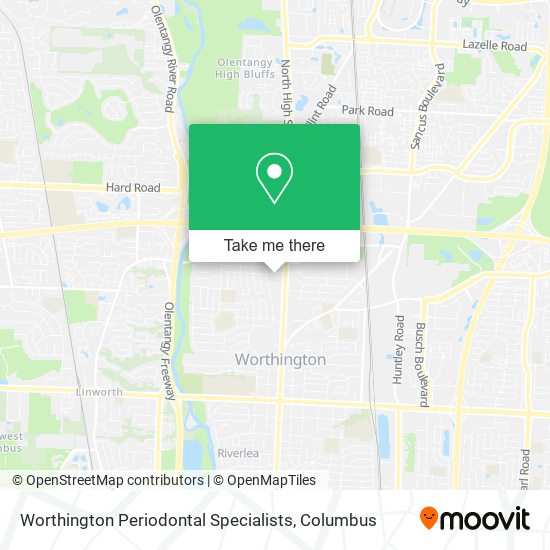 Mapa de Worthington Periodontal Specialists