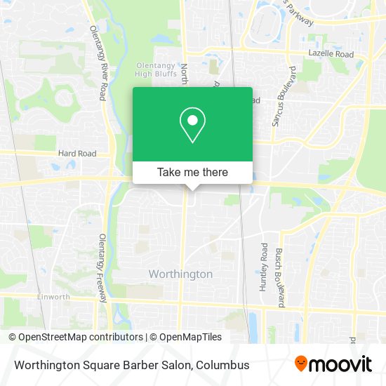 Mapa de Worthington Square Barber Salon