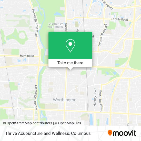 Mapa de Thrive Acupuncture and Wellness