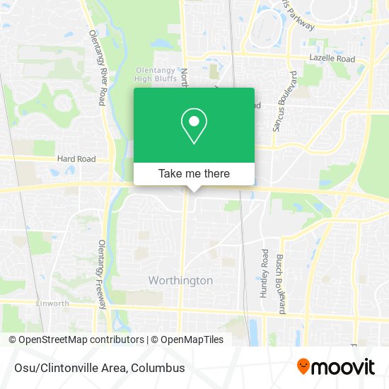 Mapa de Osu/Clintonville Area