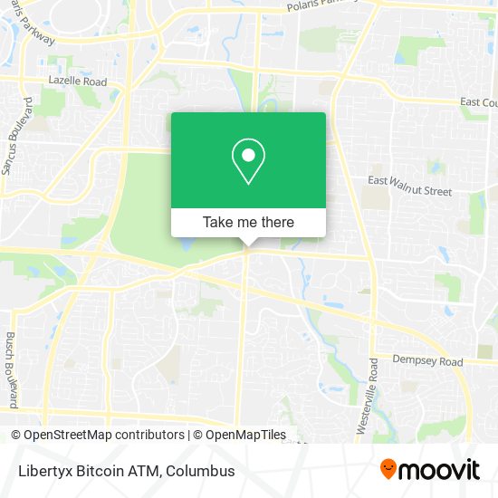 Mapa de Libertyx Bitcoin ATM