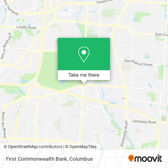 First Commonwealth Bank map