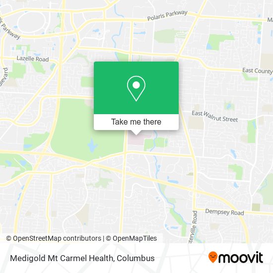 Medigold Mt Carmel Health map