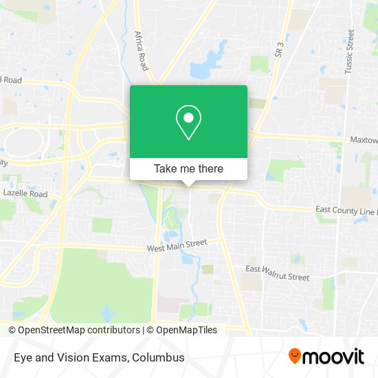 Eye and Vision Exams map