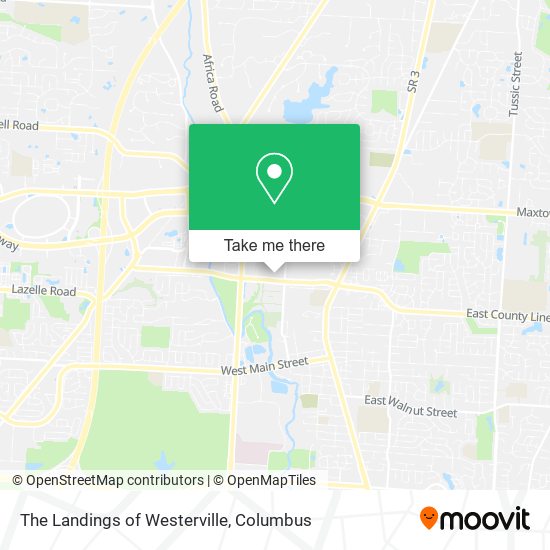 Mapa de The Landings of Westerville