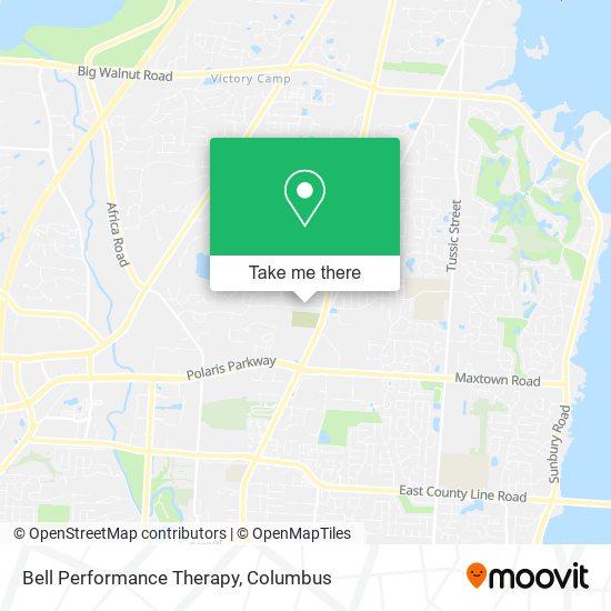 Bell Performance Therapy map