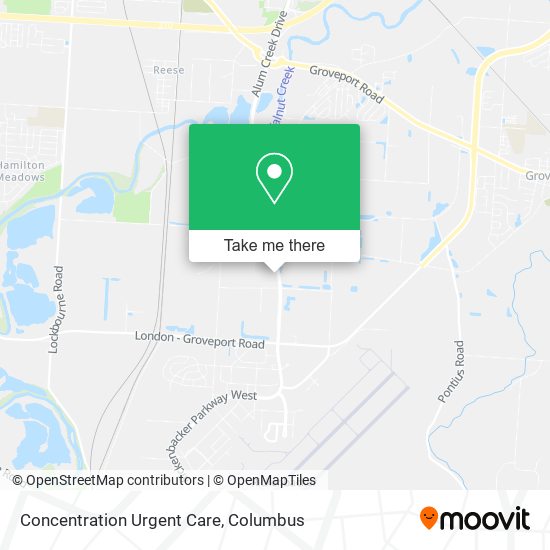 Mapa de Concentration Urgent Care
