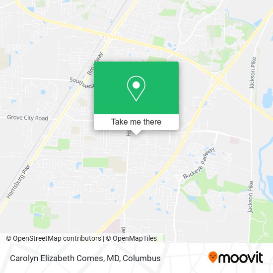 Carolyn Elizabeth Comes, MD map
