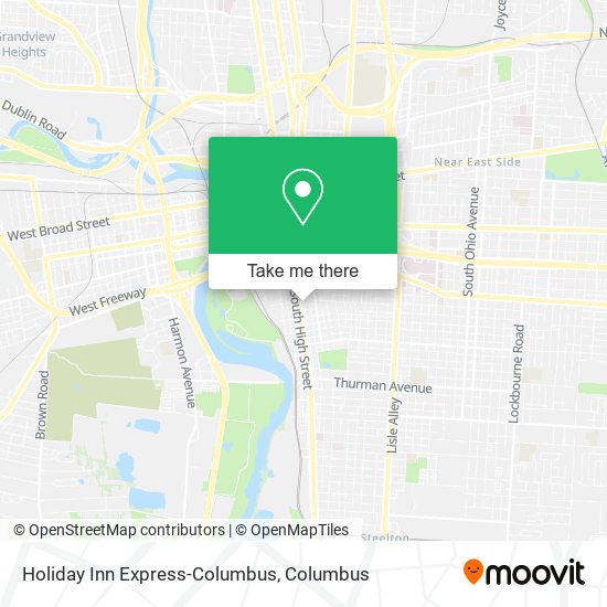 Mapa de Holiday Inn Express-Columbus