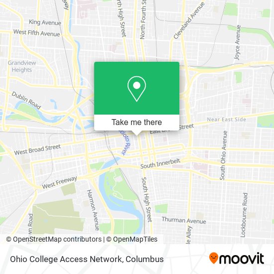 Mapa de Ohio College Access Network