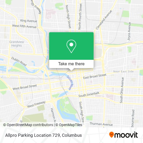 Mapa de Allpro Parking Location 729