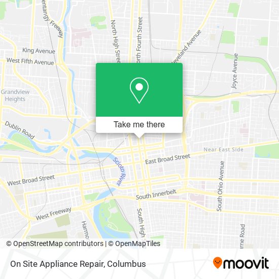 Mapa de On Site Appliance Repair