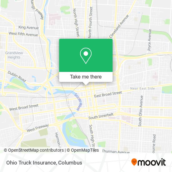 Mapa de Ohio Truck Insurance