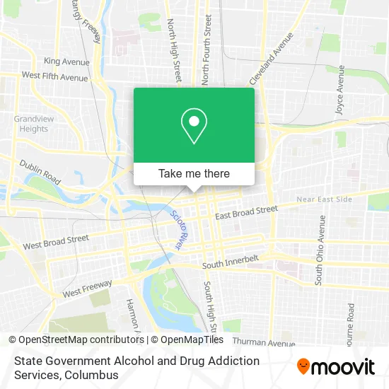 Mapa de State Government Alcohol and Drug Addiction Services