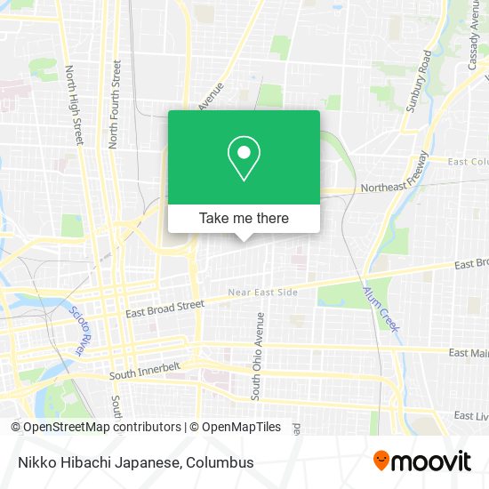 Nikko Hibachi Japanese map