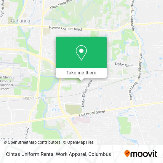 Mapa de Cintas Uniform Rental Work Apparel