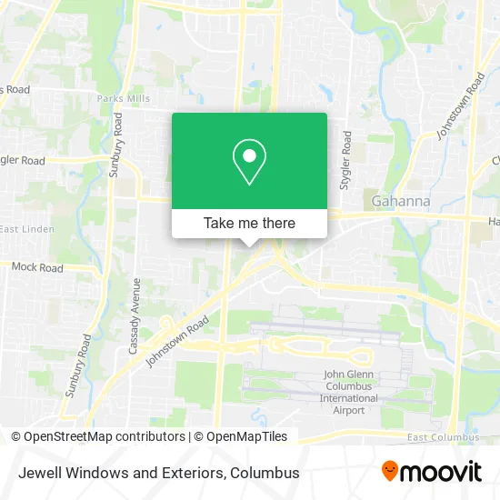 Jewell Windows and Exteriors map