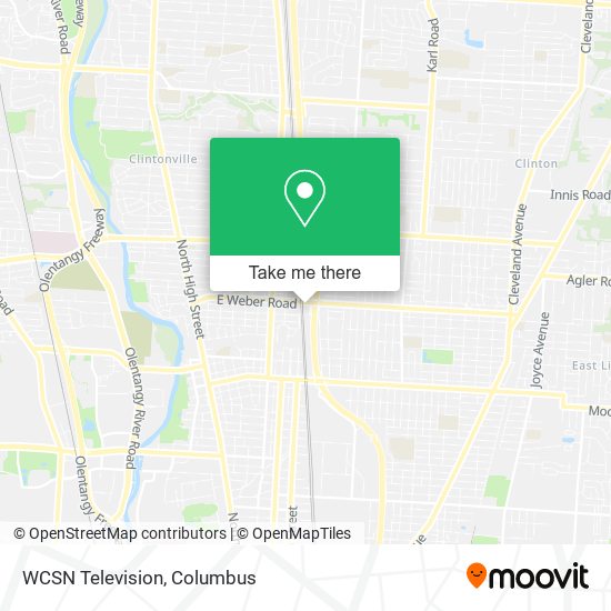 Mapa de WCSN Television